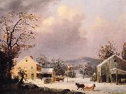 Jones Inn Winter George Henry Durrie